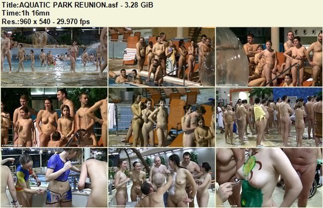 Naturists video - Aquatic park reunion [Nudism collection]