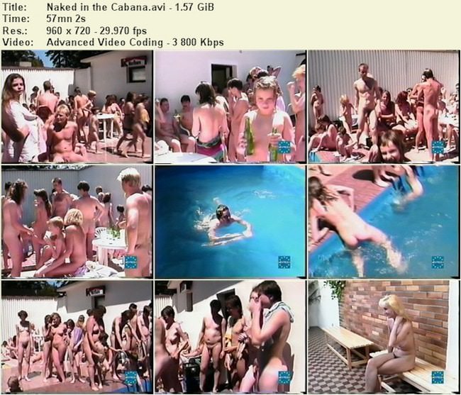 FKK video - Naked in the cabana [Nudism collection]