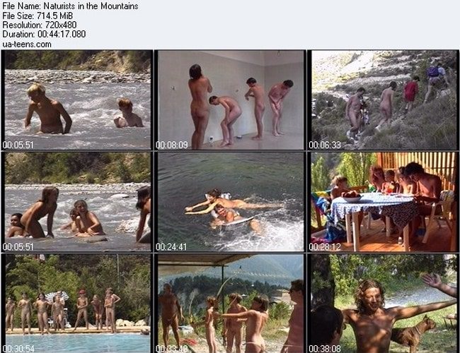 Family nudist naked rest in the mountains video 714 MB [Nudism collection]