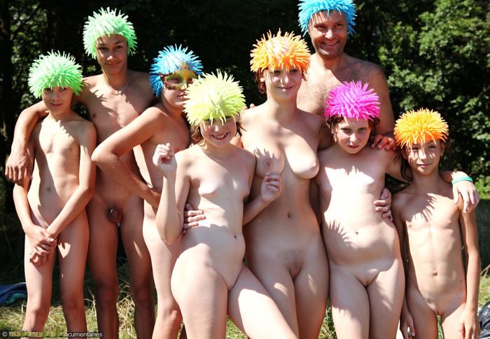 Video picnic naturists in nature [Nudism collection]