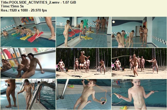 HD nudism video - Poolside activities [Nudism collection]