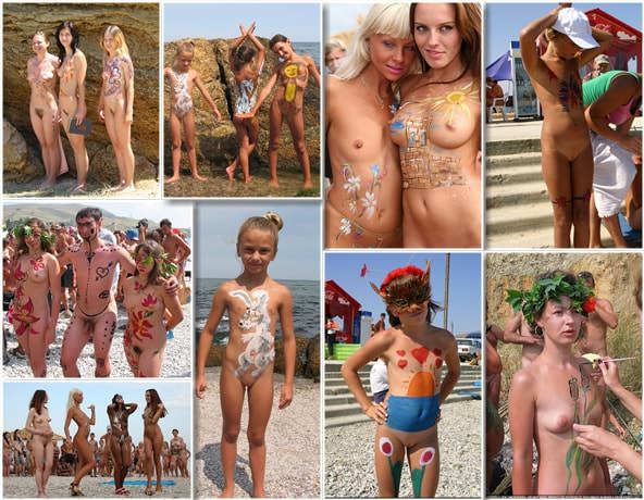 Body paints and colors - Purenudism photo [Nudism collection]